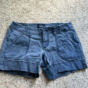 American Eagle Design Shorts Blue - Size 2